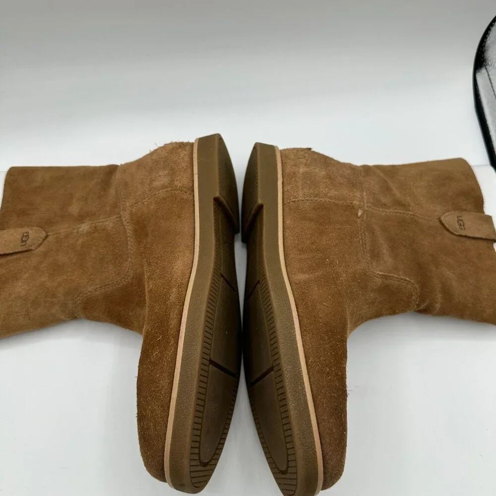 UGG Josefene Short Suede Leather Boots - Chestnut Women's 6